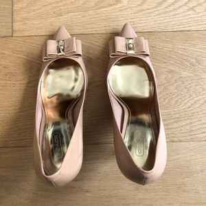 Coach Landrie Patent Leather Pointy Toe Heel